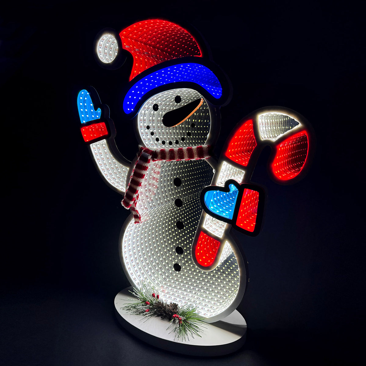 Snowman Outline Ekko Light Display 24